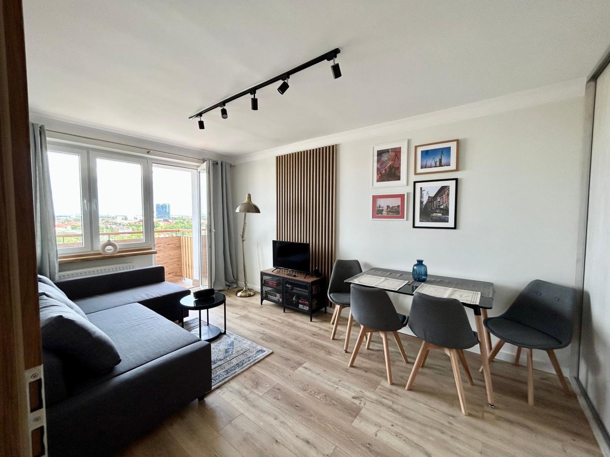 Apartament Z Widokiem Na Gdansk I Zatoke Free & Priv Parking Exterior photo